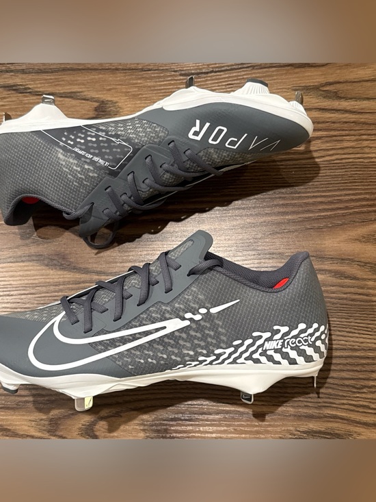 Size 13 Nike React Vapor Ultrafly Elite 4 Grey Baseball Cleats DA0701-002 NEW